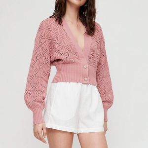NWOT Aritzia Wilfred Cropped Cardigan
